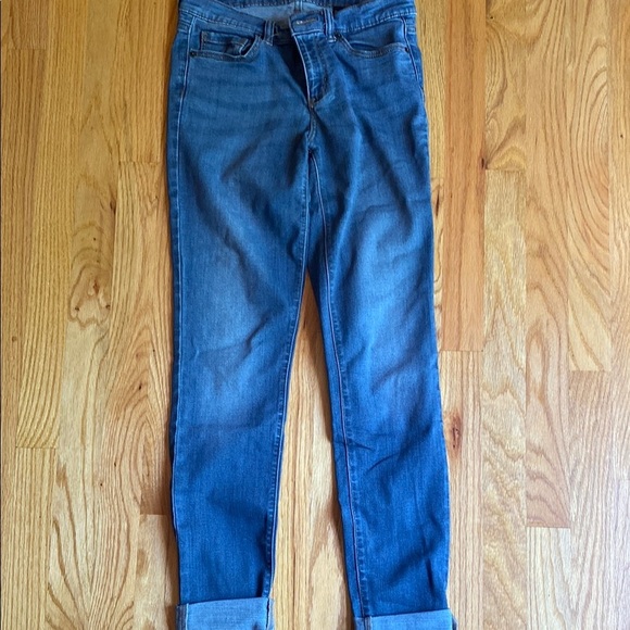 Joe Fresh Blue Boyfriend Jeans with Rolled Ankles - Picture 3 of 4